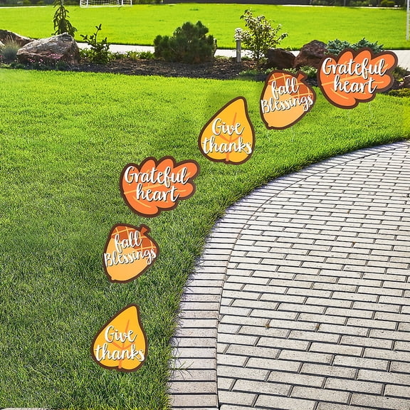 Religious Fall Sidewalk Signs - 6 Pieces