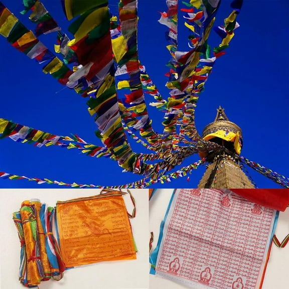 Religious Flag Tibetan Buddhist Prayer Flag Tibet Lung Ta Banner Scriptures Flag