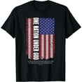 thumbnail image 1 of Religious Freedom One Nation Under God Scripture Verse T-Shirt Black 3X-Large, 1 of 4