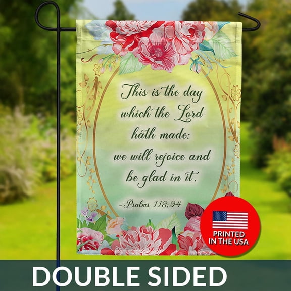 Religious Garden Flag Psalm 11824 Religious Flag Bible Verse Flag Christian Decor Inspirat