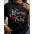 thumbnail image 1 of Religious Gift Tee Woman Of Faith Proverbs 31 Christian Shirt, 1 of 11