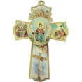 thumbnail image 1 of Religious Gifts Holy Child Jesus Christ Santo Nino de Atocha Wooden Wall Cross Crucifix ( Inch), 1 of 2