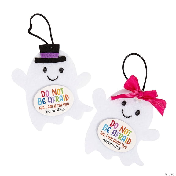 Religious Halloween Ghost Ornament Craft Kit - Makes 12