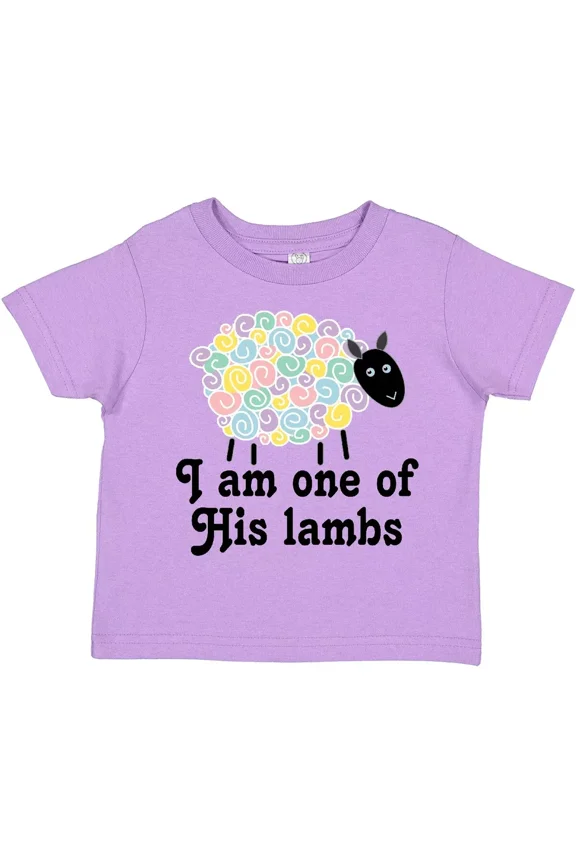 Religious Lamb Christian Childs Toddler T-Shirt Sheep Boys Girls Kids Baby Clothing, Cute Baby Shirt, TODDLER SHORT SLEEVE TEE BELLA CANVAS 3001T