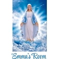 thumbnail image 1 of Religious Mama Mary Religion Image Customized Wall Decal - Custom Vinyl Wall Art - Personalized Name - Baby Girls Boys Kids Bedroom Wall Decal Room Decor Wall Stickers Decoration Size (40x20 inch), 1 of 2