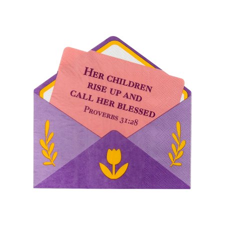 Religious Mother’s Day Paper Luncheon Napkins, 16 pc, Party Supplies, 16 Pieces