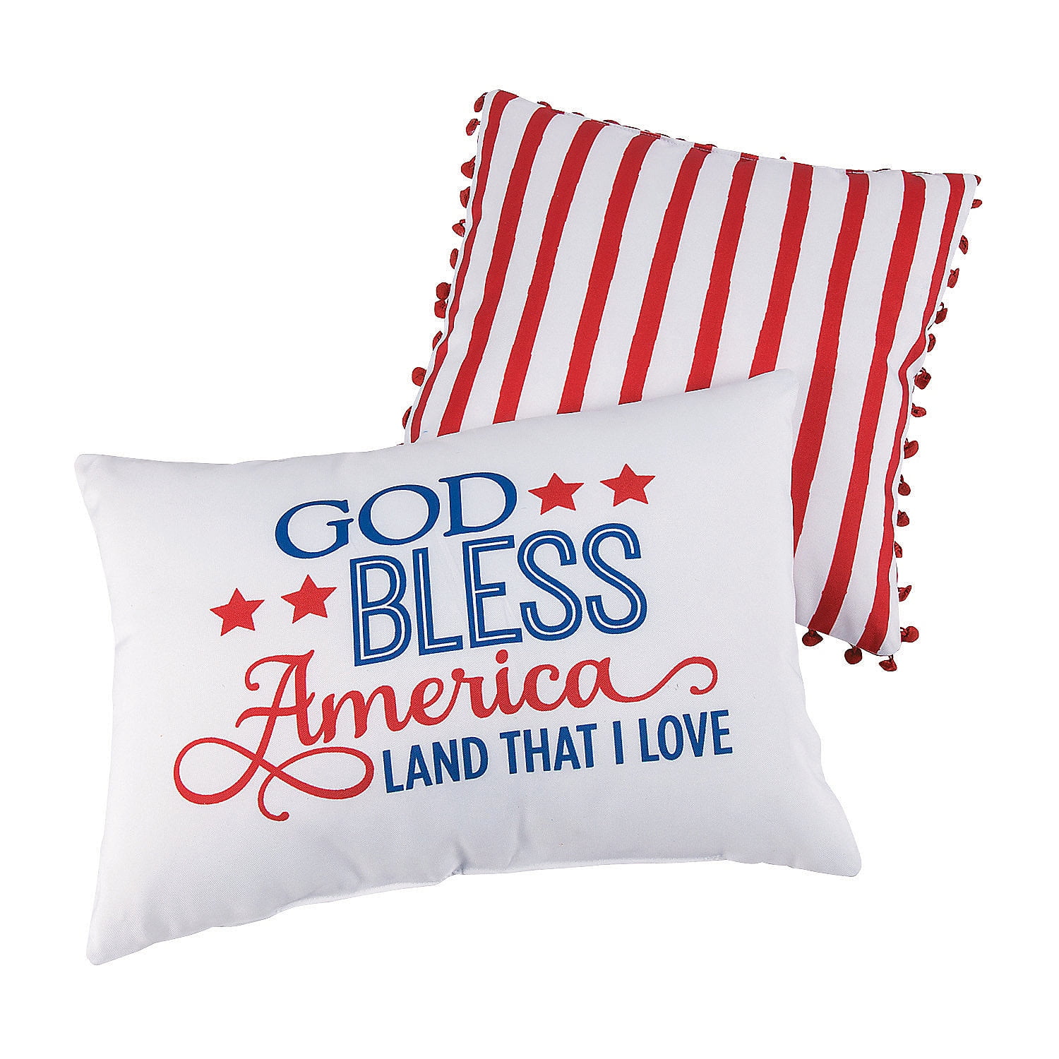 Religious Patriotic Pillow Set Home Decor 2 Pieces