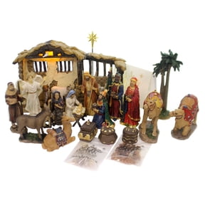 Religious Real Life Nativity Polyresin Three Kings Set/23 Mary Joseph Rln057