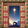 thumbnail image 1 of Religious Scene Nativity Banner Christmas Illustration Barn Design Holy Family for Holiday Celebration Indoor Decoration Church Event, 1 of 9