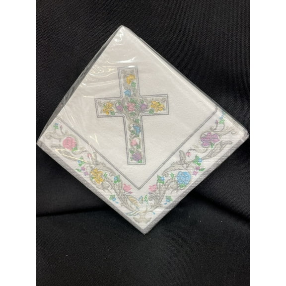 Religious Scroll Communion Beverage Napkins 16ct