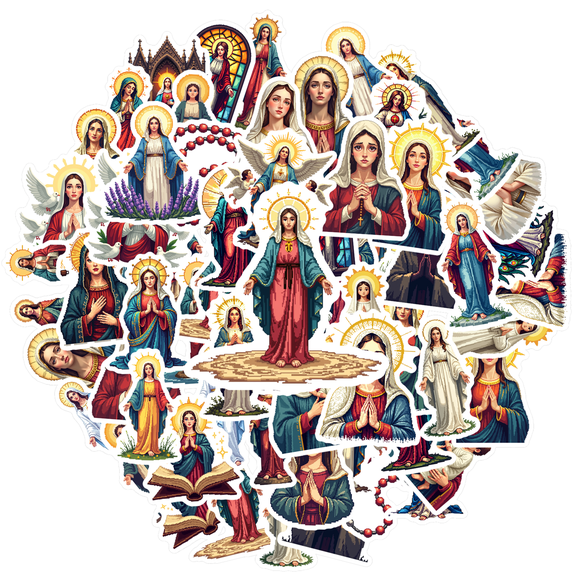 Religious Stickers Stationery Stickers Sacred Stickers Kids Stickers Toy for Luggage Car Stickers