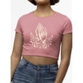 thumbnail image 1 of Religious Symbol Graphic Tee Crop Tee Women's, 1 of 4