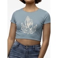 thumbnail image 1 of Religious Symbol Graphic Tee Crop Tee Women's, 1 of 4