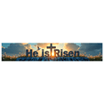 thumbnail image 1 of Religious Themed Easter Banner with Cross Dove and Floral Elements, He is Risen Decoration, Background for Church Services, Easter Parties, Family Gatherings, Photography Backdrop, Party Decorations, 1 of 8