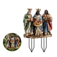 thumbnail image 1 of Religious Three Wise Men Gift Theme Acrylic Garden Pot, Outdoor Waterproof Durable Courtyard Ground Insert, Flower Home Decor for Patio, 1 of 6
