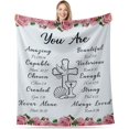 thumbnail image 1 of Religious Throw Blankets for Women Baptism Blankets for Baby Girls Catholic Confirmation Gifts for Teenage Girls Bible Verse Blanket Baptism Decor First Communion Christmas Easter Stuffers 50x60, 1 of 6