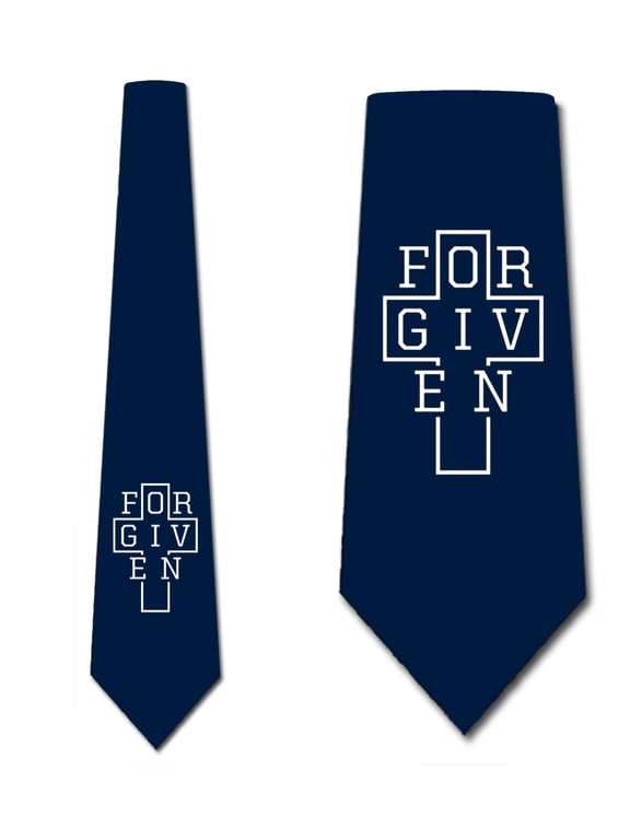 Religious Ties Mens Cross Necktie by Three Rooker