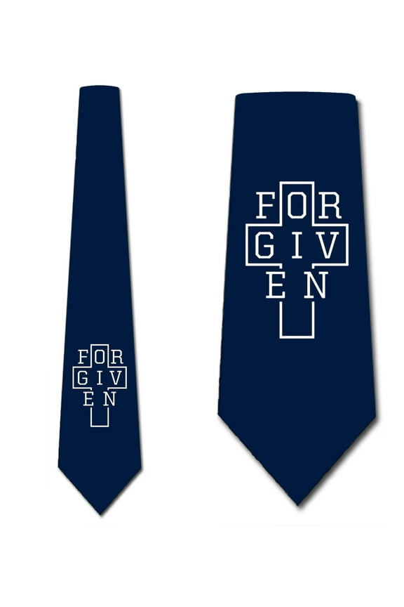 Religious Ties Mens Cross Necktie by Three Rooker