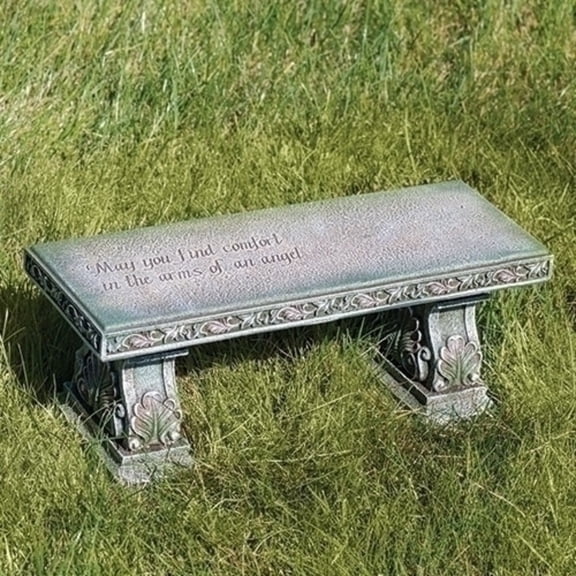Religious Verse Memorial Garden Bench 15.25"