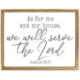 thumbnail image 1 of Religious Wall Art, Joshua 24 15 As for Me and My House (11.75 x 15 In), 1 of 7