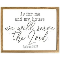 Religious Wall Art, Joshua 24 15 As for Me and My House (11.75 x 15 In)