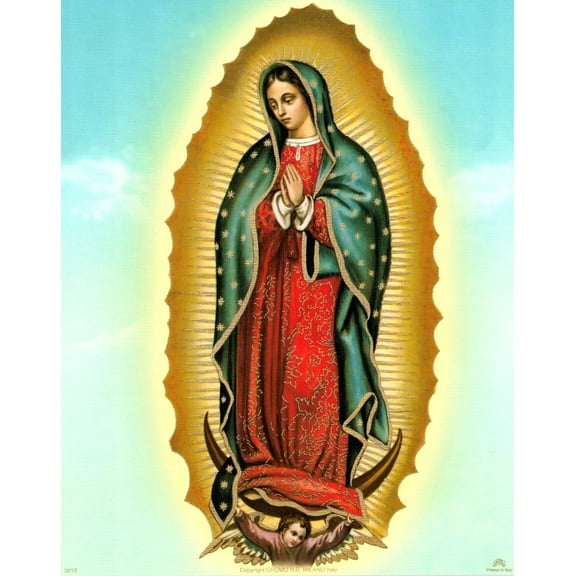 Religious Wall Art, Laminated Print, Unframed, Art Decorative Paper 8" x 10"