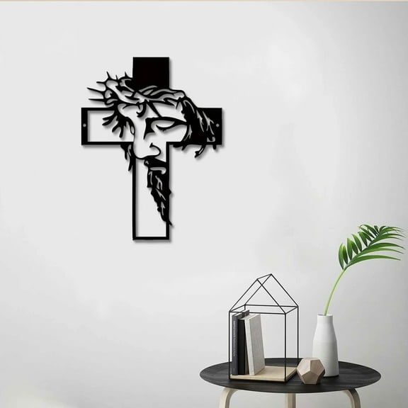 Religious Wall Decoration under $5! Bzdzmqm Religious Wall Decoration Cross Symbol, Acrylic Inspirational Home Decor for Living Room, Christian Gift for Housewarming Birthday Christmas,