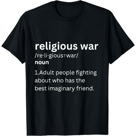 Religious War Definition Aldult People Fighting Funny Jesus T-Shirt