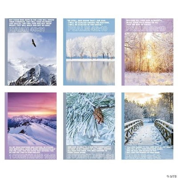 Religious Winter Posters, Winter, Educational, 6 Pieces