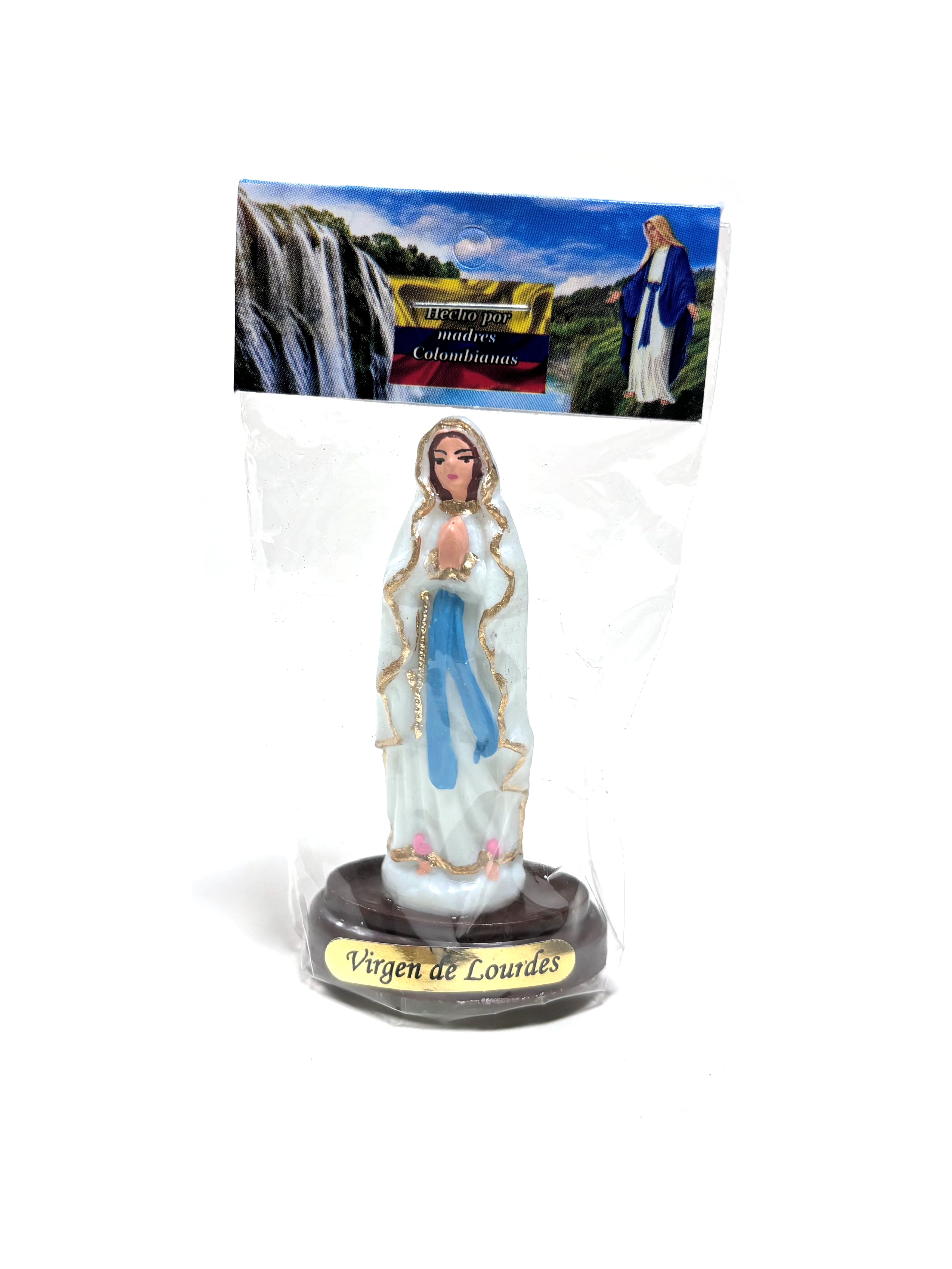 Religious statue of Our Lady of Lourdes 2.5" height