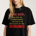thumbnail image 1 of Religious themed Bible Verse Graphic for Believers Inspirational Christian Casual Tee print T Shirt, 1 of 5