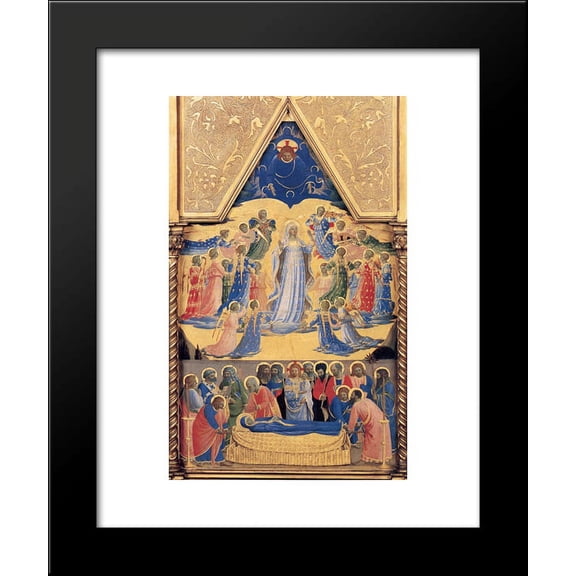 Reliquary Tabernacle 20x24 Framed Art Print by Fra Angelico