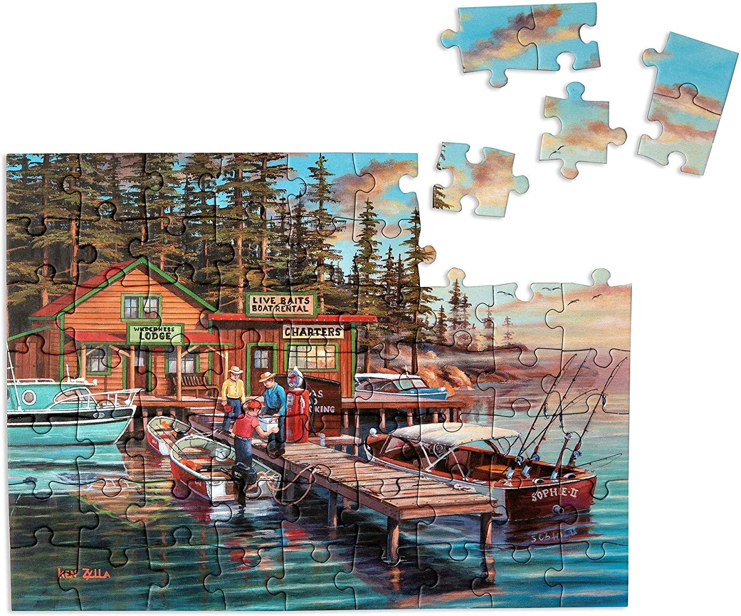 Relish 63 Piece Lakeside Vacation Dementia Jigsaw Puzzle Alzheimer’s Products & Dementia