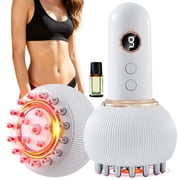 Relivo massager - Lymphatic Drainage Massager & Cellulite Massage Tool, Vacuvia for Cellulite Massage Tool for Full Body with Heat, Light, Vibration, with Essential Oil & Acupoint Map