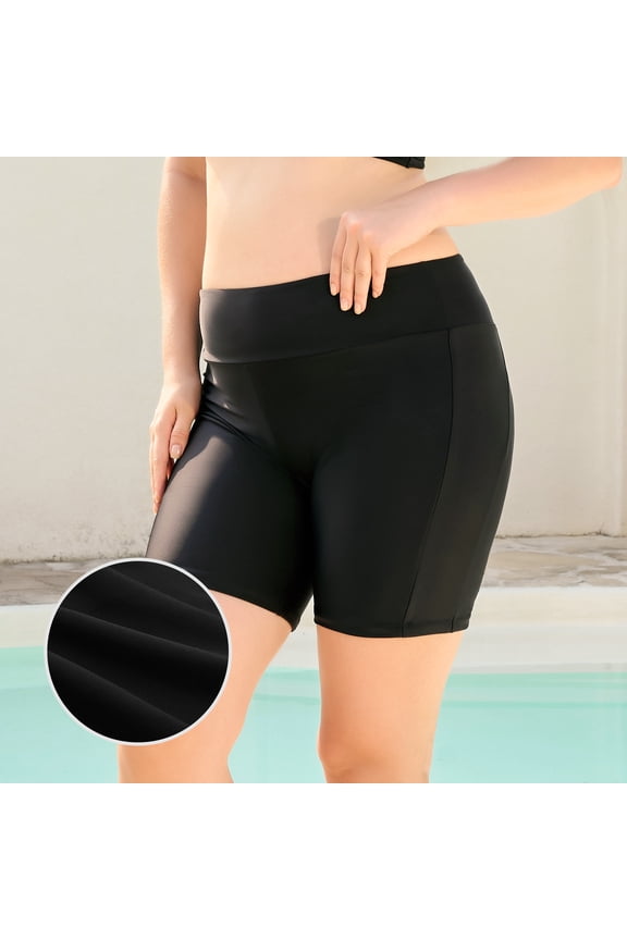 Women's Swimwear Bottoms High Waisted Board Shorts Bike Shorts Swim Shorts for Woman