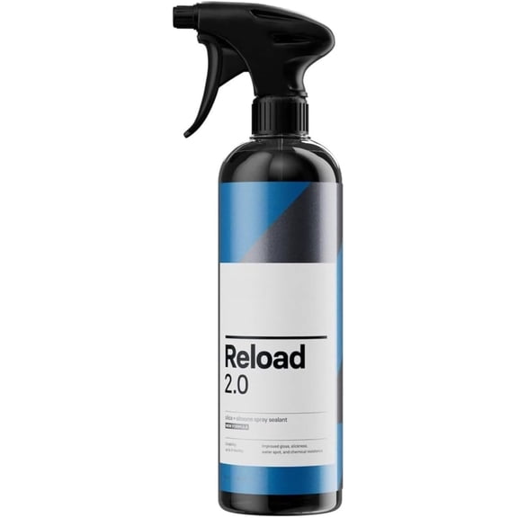 Reload 2.0 Sealant, Silica + Siloxane Ceramic for Ceramic Coating, Hydrophobic, Self-Cleaning: Improved Gloss, Slickness, Water Spot & Resistance - 500mL (17oz)