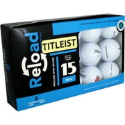 Reload Titleist Golf Balls, Mint / 5A / AAAAA Quality, 15 Pack, White
