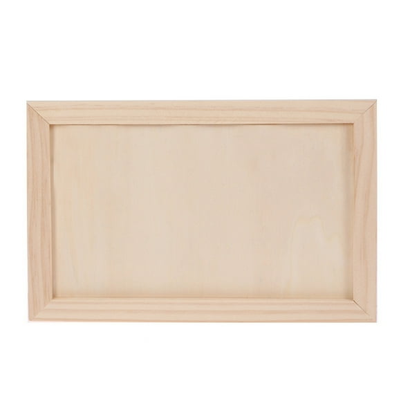 Relocy 30*20 Blank Wooden Picture Frame Wooden Kindergarten Wall Decoration Children'S Painting Display Frame Diy Handmade Photo Frame L Color Early Education Exercise, A