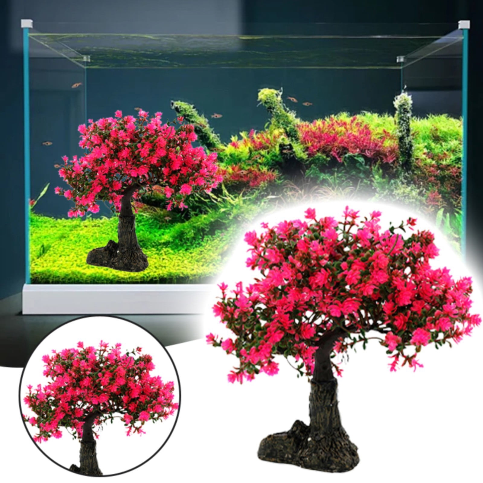 Fake Tree Tank Relocy Clearance Fish tank landscaping tree, Aquarium Tree Artificial ...