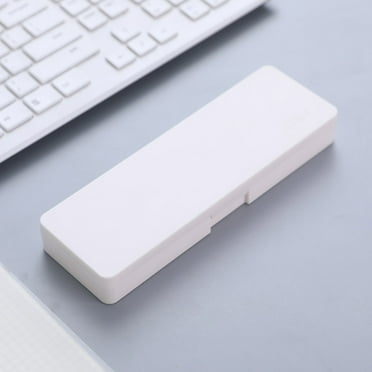 Relocy Plastic Pencil Case Beige Tools on Sale and Clearance! Pencil Case*1 7.8*2.34*1.17In, Office Cabinet Weight: 0.13Lb