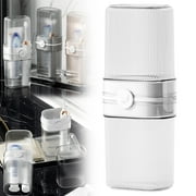 Relocy Portable Toothbrush Storage Cup Travel Cup White, Container Portable Travel Toothbrush Holder Toothpaste Storage For School Camping Business Trip Bathroom