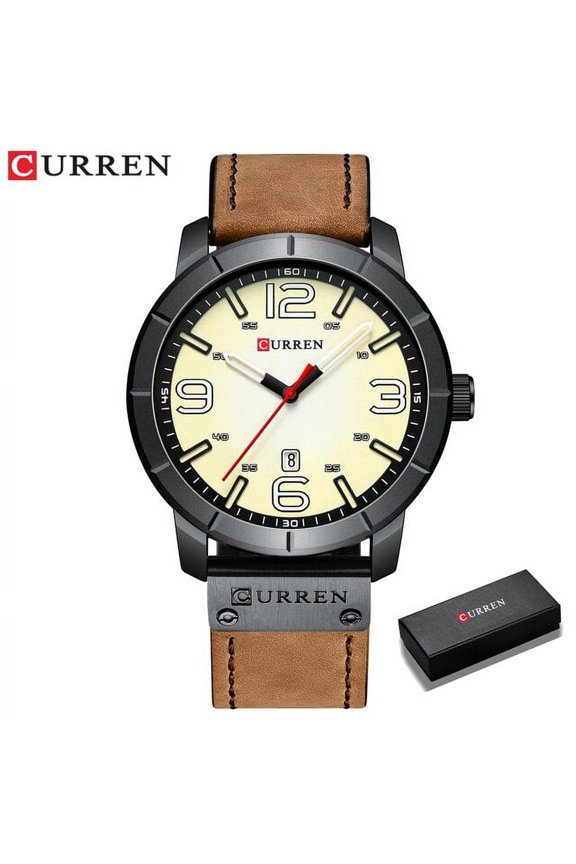Relogio Masculino Curren Luxury Brand Analog Military Business Wristwatch With Date Men's Quartz Watch Mens Clock Relogio Homem - Quartz Wristwatches