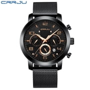 Relogio Masculino Mens Watches Chronograph Stainless Steel Waterproof Date Analog Quartz Fashion Business Wrist Watches for Men