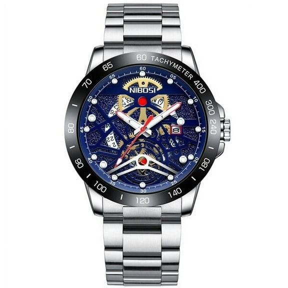 Relogio Masculino NIBOSI Mens Watches Top Brand Luxury Skeleton Waterproof Reloj Hombre Sport Quartz Men Watch Clock Wristwatch