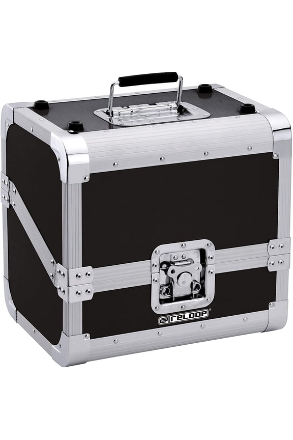 80 Record Case Black - Classic Record Case