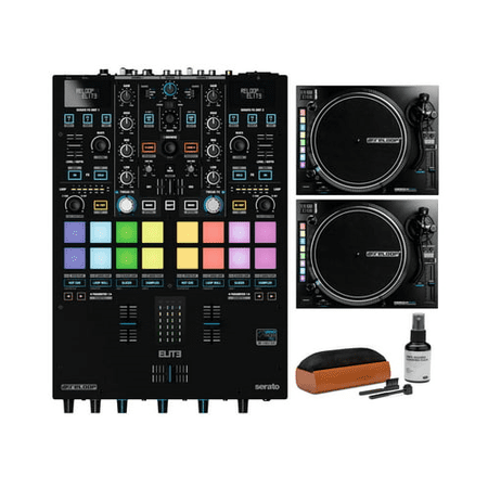 Reloop Elite High Performance DVS Mixer Bundle with MK2 Hybrid Torque Turntables