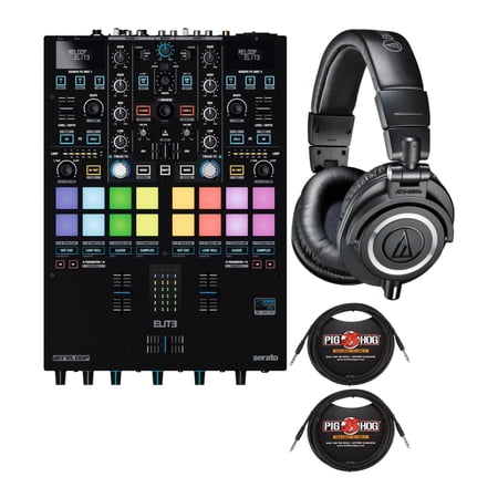 Reloop Elite High Performance DVS Mixer for Serato with Headphones and Cables