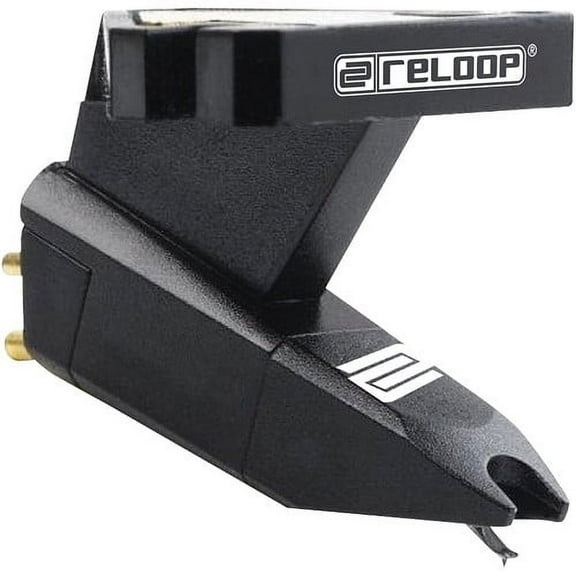 Reloop OM-BLACK Turntable Stylus Cartridge with Headshell Mounting
