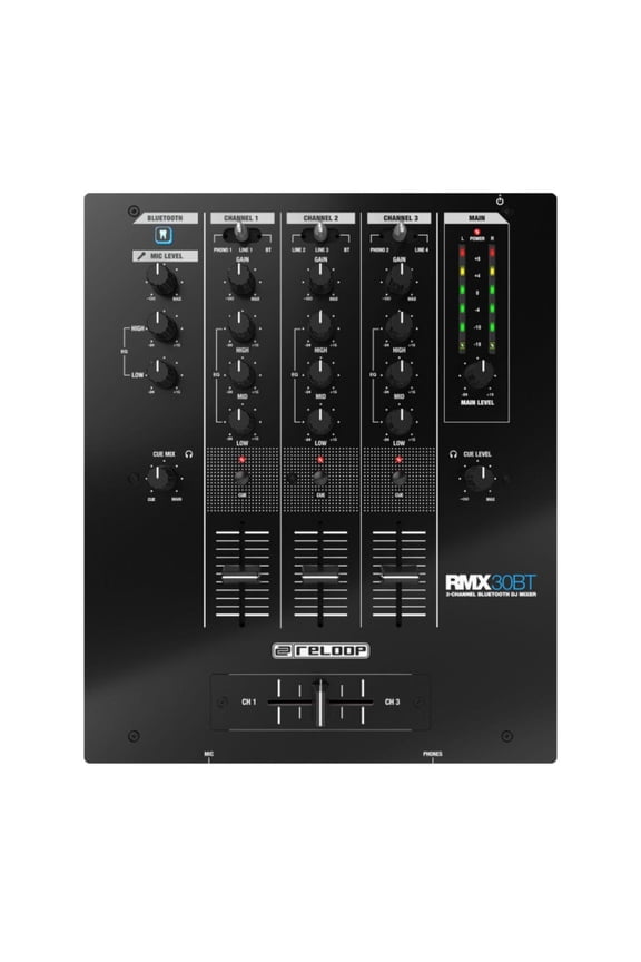 3-Channel Bluetooth DJ Mixer