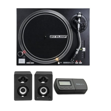 Reloop RP-4000 mk2 Direct Drive Turntable with Bluetooth Monitors - Pair Bundle